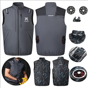 Summer Cooling Zipper Fan Workwear Vest